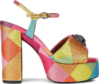 Kurt Geiger Kensington Ankle Strap Platform Sandal in Rainbow Multi at Nordstrom, Size 7.5Us