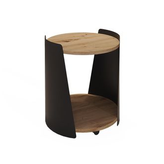 Vicco Mesa De Centro Lofta, Negro, 40 X 40 Cm, Vicco