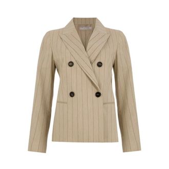 D.exterior Blazers, female, Beige, Size: L Blazer