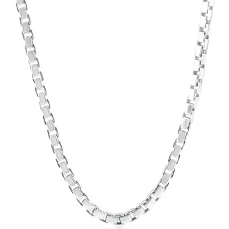 Pompeii3 Mens Box 14k Gold (74gram) or Platinum (139gram) 5mm Link Chain Necklace 20