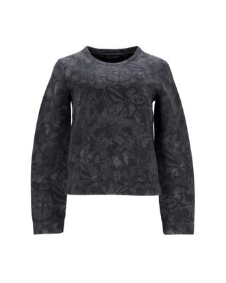 Valentino Valentino Vlinderprint Sweater in Grijze Katoen