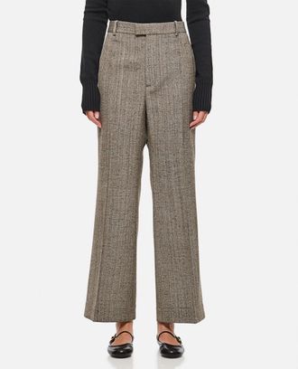 Bottega Veneta Grey Bootcut Trousers