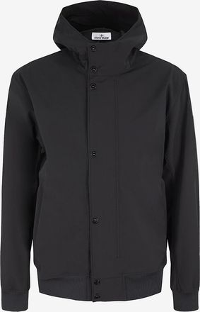 Stone Island Kurze Parka mit Stehkragen und Kapuze