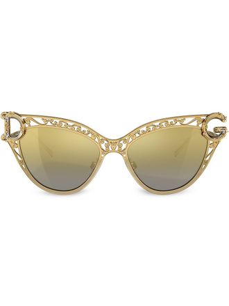 Dolce & Gabbana Eyewear Occhiali da sole cat-eye DG - Oro