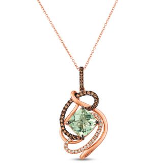 Le Vian Pendant Mint Julep Quartz, Chocolate Diamonds, Nude Diamonds set in 14K Strawberry Gold P31897BRN