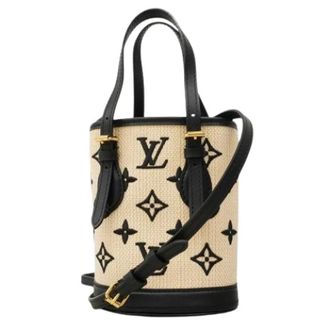 Louis Vuitton Pre-owned Bucket Bags, female, Beige, Size: ONE SIZE Pre-owned Nano Bucket Bag