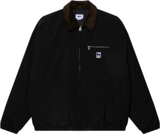 Obey Elysian Jacket - Heren - Jassen - Zwart - Maat: S Zijde