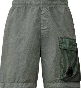 C.P. Company Lens-appliqu&eacute; Zwemshorts - Heren - Strandmode - Blauw - XS - Nylon - Badmode