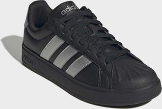 adidas Sneaker ADIDAS SPORTSWEAR STREETTALK, Damen, Gr. 38,5, core schwarz, silber metallic, core schwarz, Synthetik, Schuhe Sneaker, inspiriert vom Design d