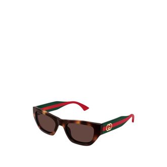 Gucci Sunglasses, female, Brown, Size: 52 MM Sunglasses