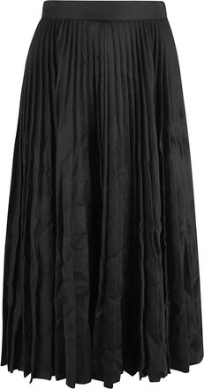 Balenciaga Rokken, Dames, Zwart, S, Polyester, Pliss&eacute; Rok