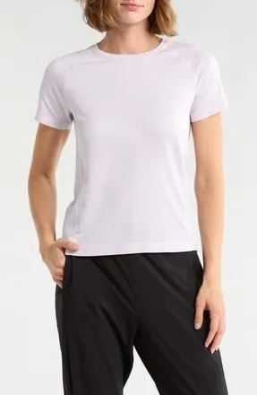 Zella Stretch Seamless Tee in Purple Hush at Nordstrom Rack, Size X-Small
