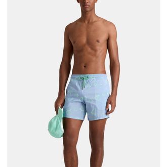 Vilebrequin Ultra-light and packable Swim Trunks in Cyan at Nordstrom, Size Xxx-Large