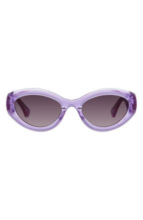 Kurt Geiger 54mm Cat Eye Sunglasses in Lilac/Pink Ds at Nordstrom