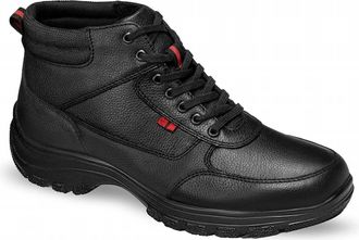 Andrea Mens Oxford Ankle Boots In Black Leather
