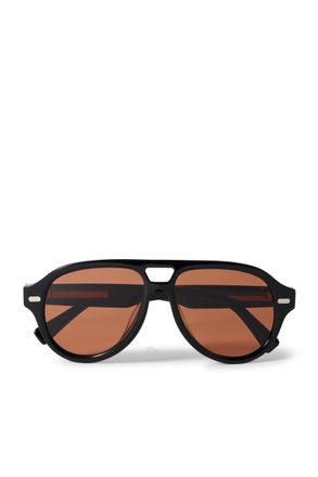 Brunello Cucinelli Aviator-Style Acetate Sunglasses