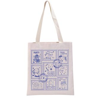 Generic PYOUL TV Show Inspired Gift Trixie & Katya Stamps Tote Bag Drags Queen Fans Handbag Comedy Fans Gift (Trixie & Katya Tote)