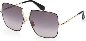 Max Mara MM0082 DESIGN9 32B Womens Sunglasses Gold Size 60