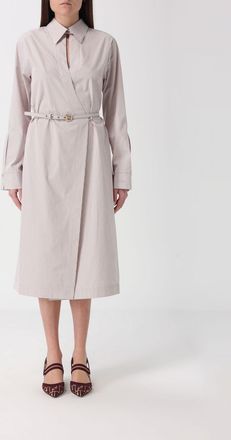 Fendi Abito chemisier Fendi in cotone a righe