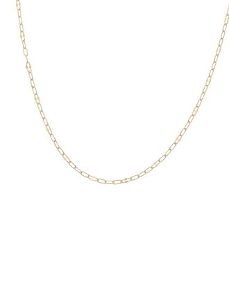 Italian Gold, Inc 10K Mirror Flat Link Station Paperclip Necklace