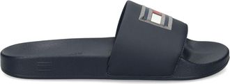 Tommy Hilfiger logo-appliqué flip-flops - men - Polyethylene vinyl acetate (PEVA)/Polyurethane/Polyester/Polyester - 45 - Blue