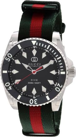 Gucci Dive Automatic Black Dial Mens Watch YA136364