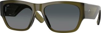 Costa SUENOS Grey Gradient Polarized Glass Square Unisex Sunglasses 6S9123 912306 57