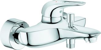 GROHE Mezclador Monomando De Ba&ntilde;era Eurostyle Dn 15, Montaje En Pared, Palanca Abierta En Metal Cromado Grohe