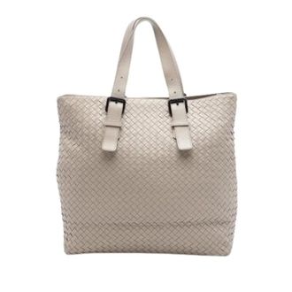 Bottega Veneta Pre-owned Bolso Tote de Piel Tejida - Pre-owned - Mujer - Beige - ONE SIZE