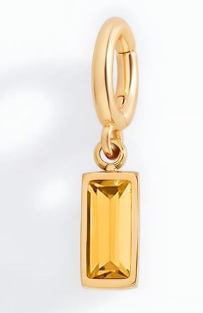 Mint & Lily Dainty Baguette Birthstone Charm in November Citrine at Nordstrom