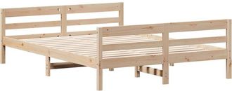 vidaXL Estructura De Cama Sin Colch&oacute;n Madera De Pino Maciza 120x200 Cm Vidaxl