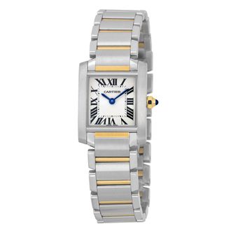 Cartier Pre-owned Cartier Tank Silver Grained Dial Ladies Watch W51007Q4