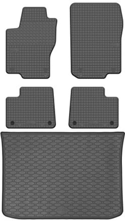 OEM Dacia Spring Suv A Partir De 2021 Set - Alfombrillas De Goma Para Coche + Alfombrilla Para Maletero