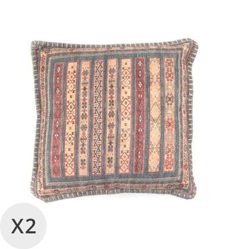 Moycor Set 2 cojines multicolor 45 x 45 cm