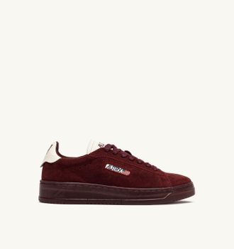 Autry DALLAS LOW SNEAKERS IN SUEDE COLOR MARSHMALLOW AND CHIANTI