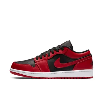 Nike Jordan Mens Air Jordan 1 Low Shoes in Red | 553558-606