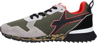 W6YZ Grijze Jet-m Sneakers Urban Chic Stijl - Heren - Sneakers - Veelkleurig - 45 EU - Leer - Schoenen