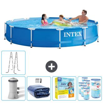 Intex Piscina Con Estructura Redonda - 366x76 Cm - 8-piezas Scb27