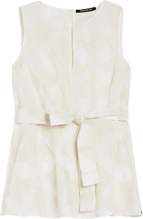 Pennyblack Canotta con motivo jacquard e cintura - Toni neutri