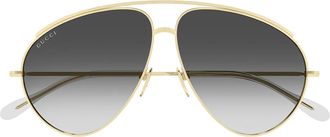Gucci Sunglasses Gg1654 S 012 Gold/Grey Women