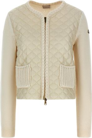 Moncler Beige Padded Cardigan