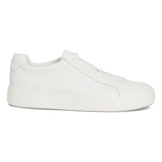 Vionic Colbie Smooth Leather Mens Fashion Trainers - White - Size:UK 11