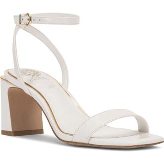 Vince Camuto Hamda Ankle Strap Sandal in Bianco at Nordstrom, Size 5.5