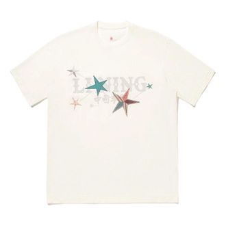 Li-Ning Star Graphic T-shirt Beige AHSU265-1