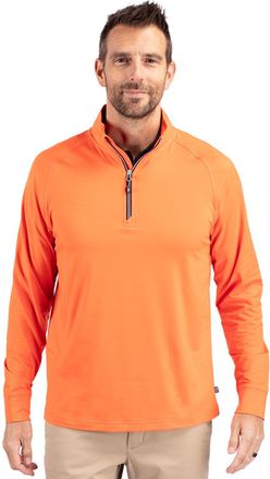 Cutter & Buck Adapt Eco Knit Stretch Recycled Mens Quarter Zip Pullover