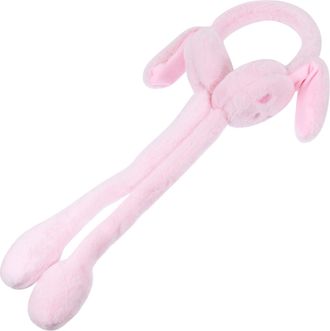 Generic Movable Warm Ears Earmuff Flappy Pop Up Headbands Winter Light Up Ear Warmers (Pink)