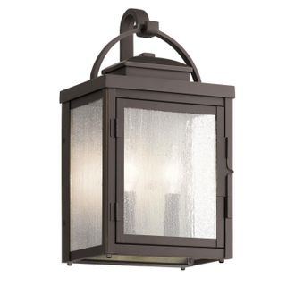 Netlighting Kichler Carlson Outdoor Wall Lantern Rubbed Bronze IP44
