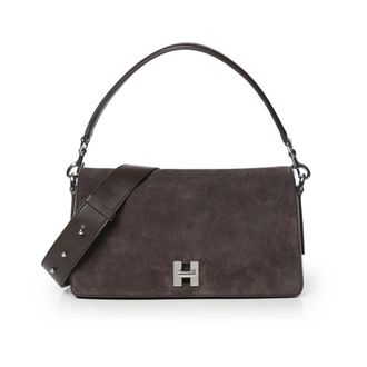 Hogan H-Turn Flap Bag - Dames - Tassen - Bruin - Maat: ONE Size Leer
