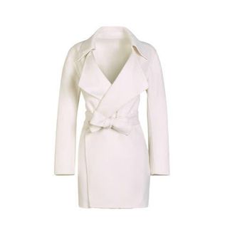 Anne Fontaine Delacroix Coat in Moon White at Nordstrom, Size Medium Eu