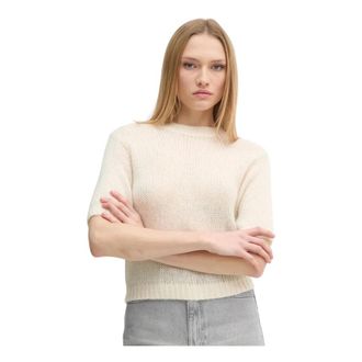 Joop Kn 58 Kima Trui - Dames - Ronde hals truien - Beige - L - Wol - Truien & Vesten
